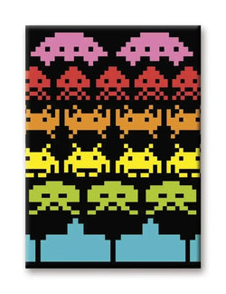 Space Invaders Regnbåge Magnet - Robotto