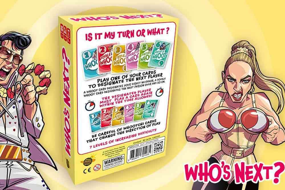 Who’s Next? - Snabbt och Roligt Kortspel för 3-7 Spelare don t panic games