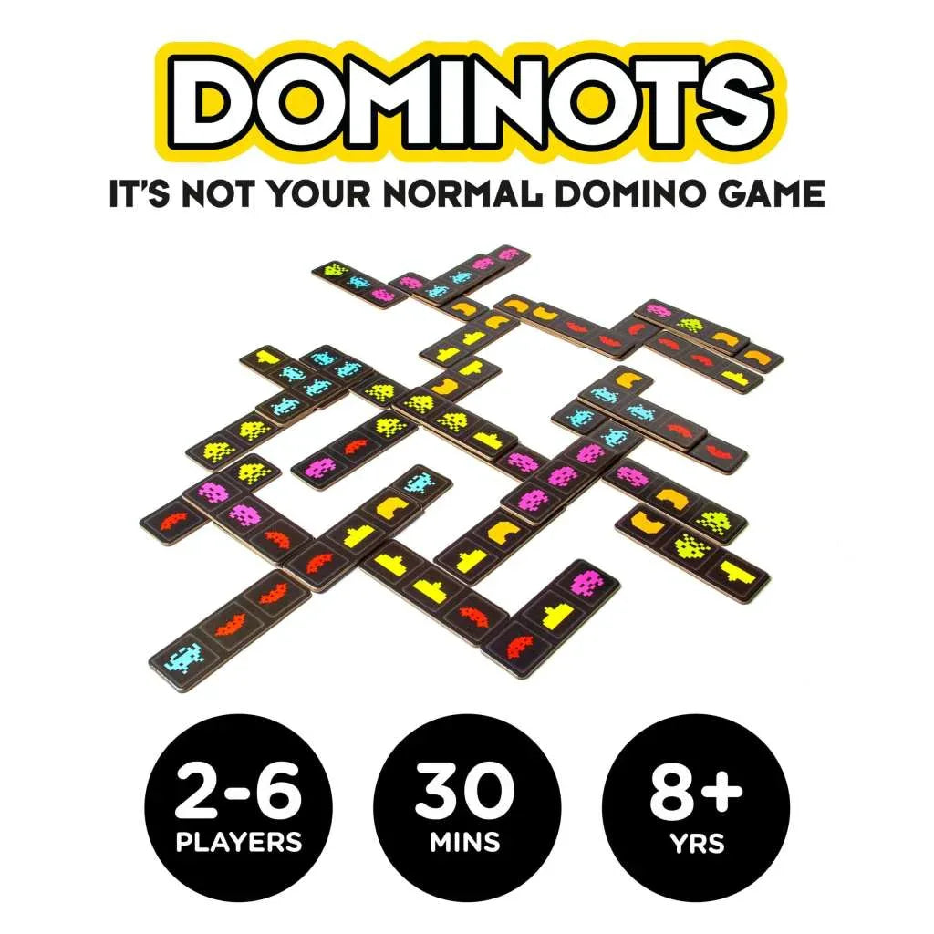 Space Invaders Dominots Spel – Glödande Tärningsspel - Robotto