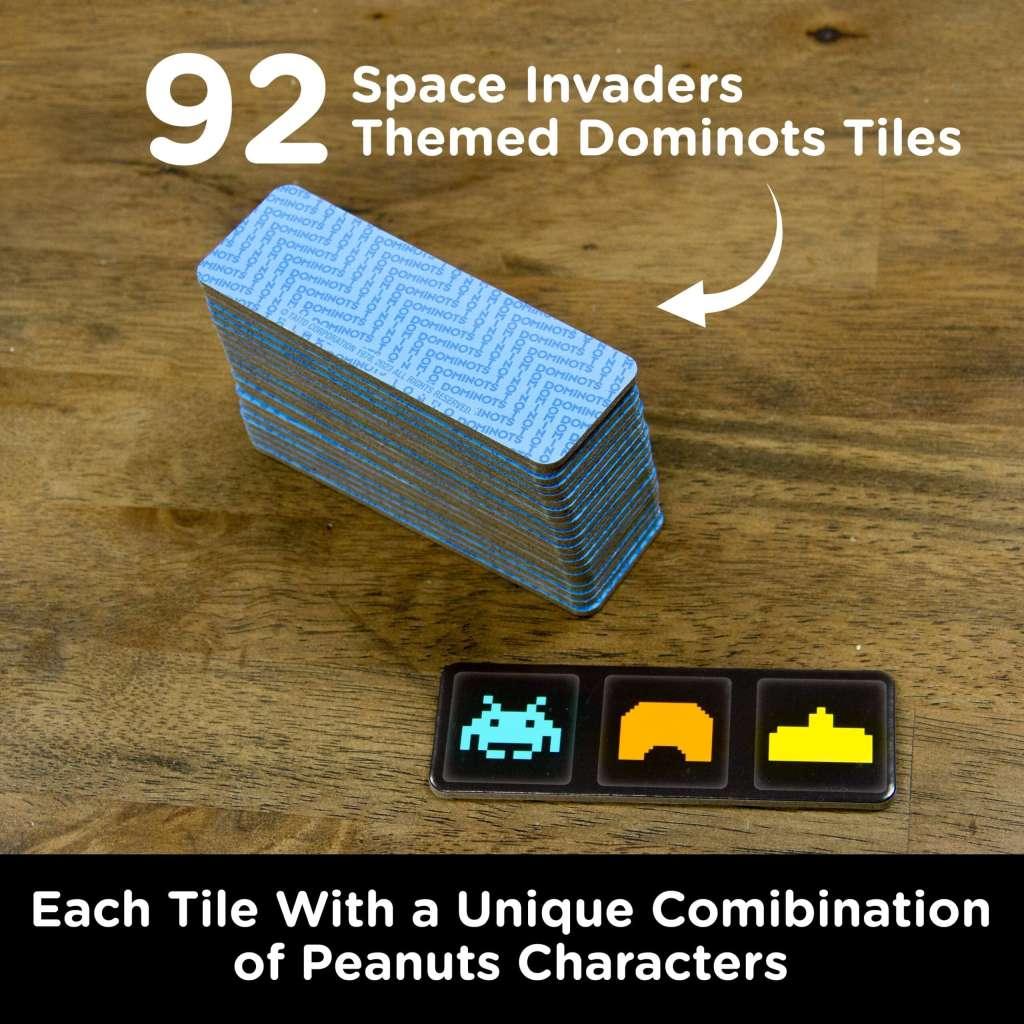 Space Invaders Dominots Spel – Glödande Tärningsspel - Robotto