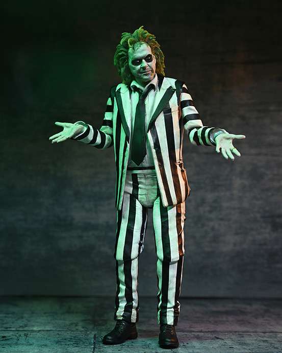 Beetlejuice 2 Ultimate Randig Kostym - Beetlejuice AF Robotto