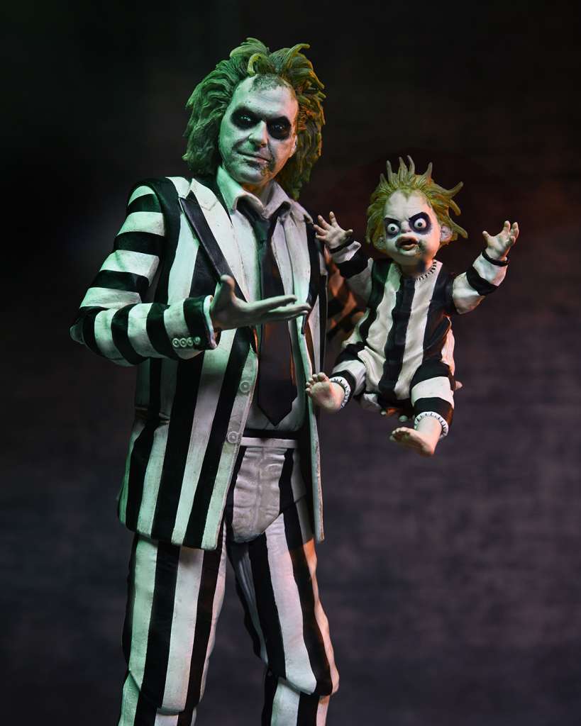 Beetlejuice 2 Ultimate Randig Kostym - Beetlejuice AF Robotto