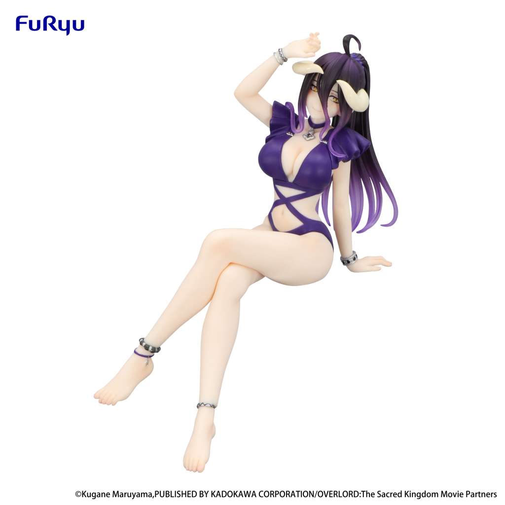 Overlord Albedo Baddräkt Mörklila Noodle Stopper Fig furyu