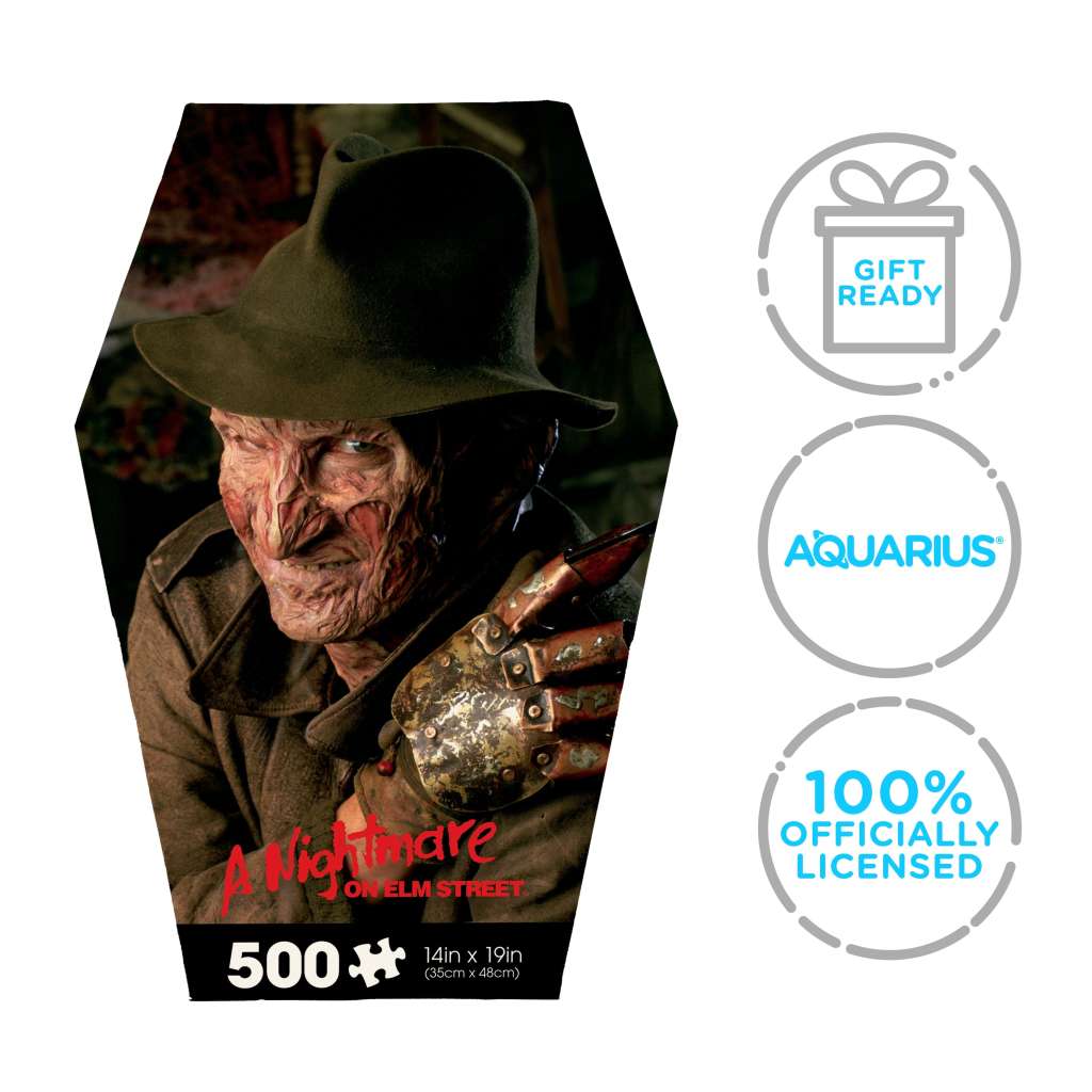 A Nightmare on Elm Street Coffin Box 500 Bitars Pussel aquarius ent