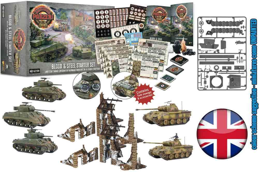 Achtung Panzer! Blood & Steel Starter Set (Engelska) warlord games