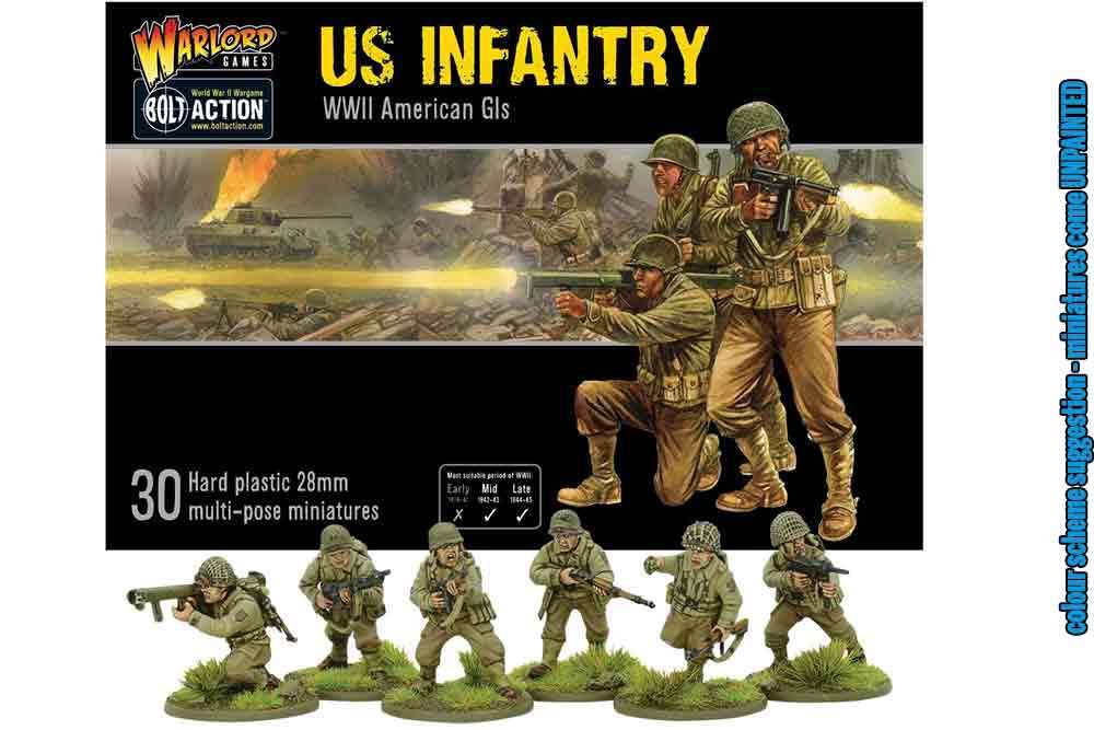 Bolt Action - US Infanteri Amerikansk G.I. warlord games