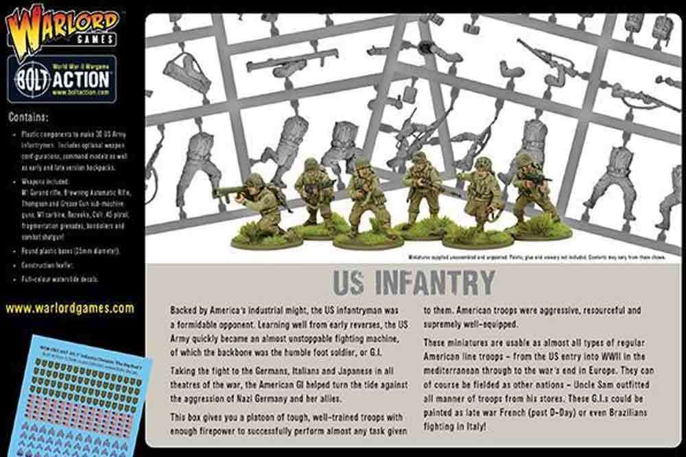 Bolt Action - US Infanteri Amerikansk G.I. warlord games