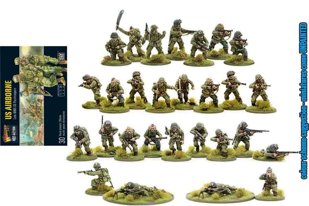 Bolt Action - US Airborne Paratroopers Late WWII warlord games