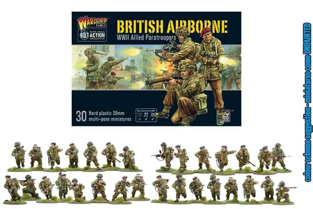 Bolt Action - British Airborne Miniatures warlord games