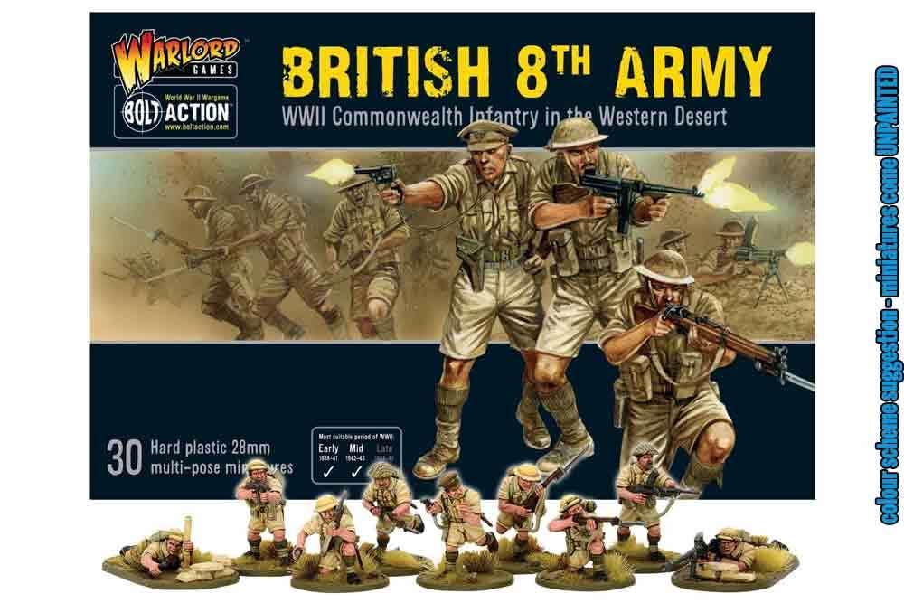 Bolt Action - British 8th Army Infantry - Robotto