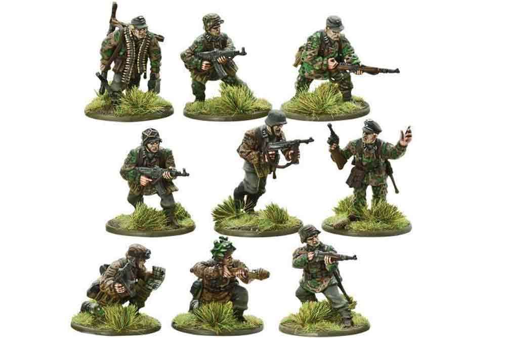 Bolt Action - Tyskt Waffen SS Miniatyrset warlord games