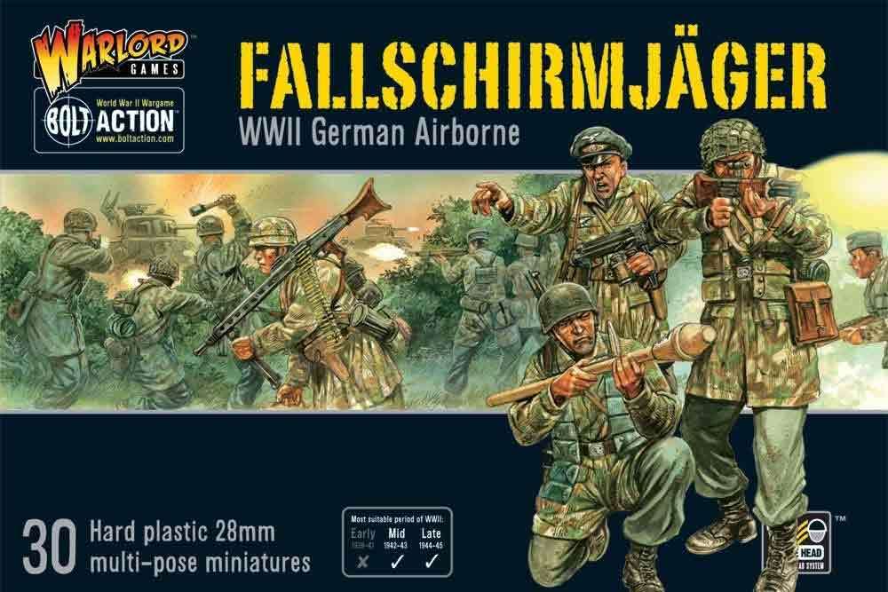 Tysk Fallschirmjäger Miniatyrset warlord games