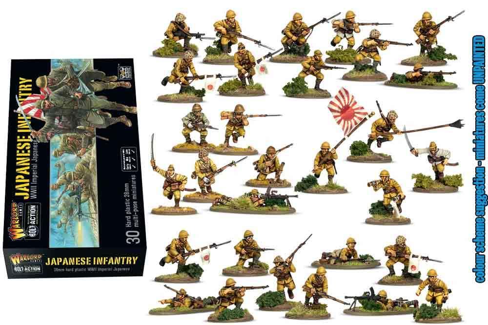 Bolt Action - Japansk Infanteri Miniatyrer - Robotto
