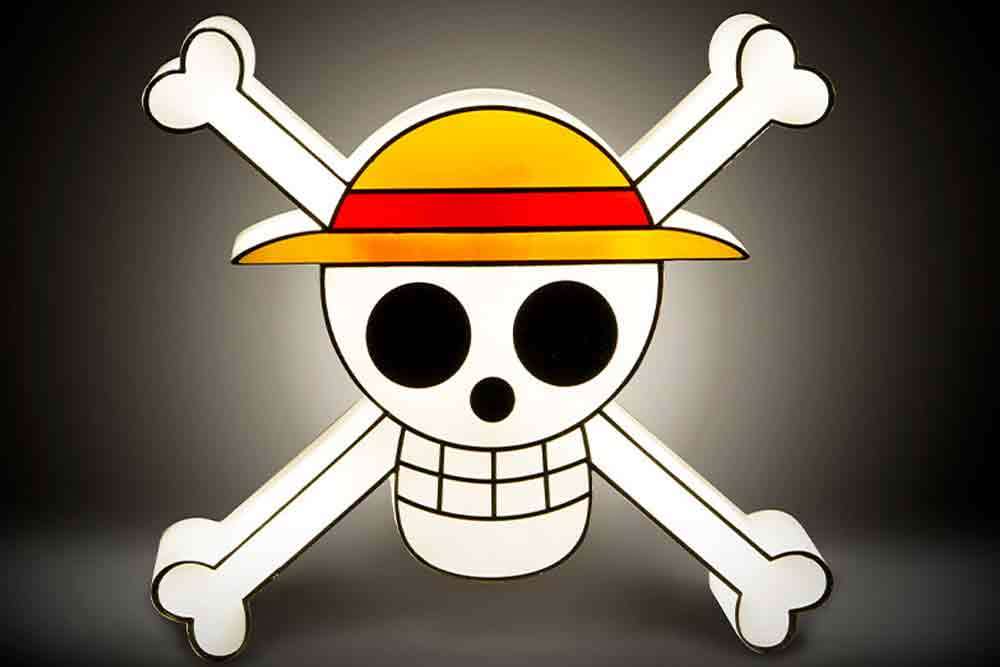 One Piece Straw Hat Jolly Roger Lampa abystyle studio