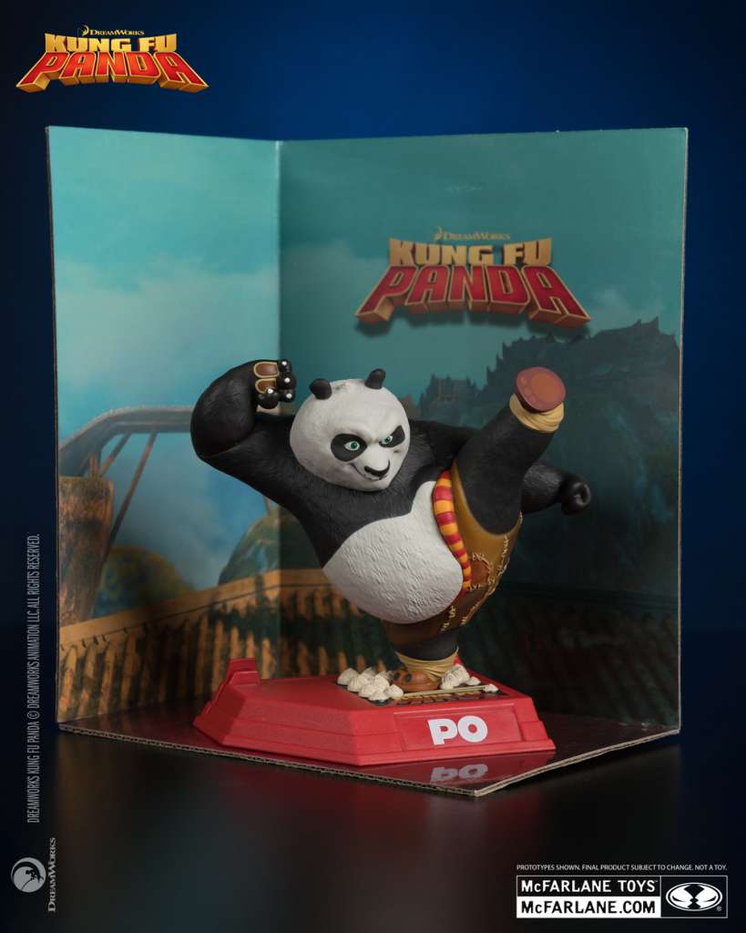 Kung Fu Panda Po Figur - Movie Maniacs Samling mcfarlane toys 2025