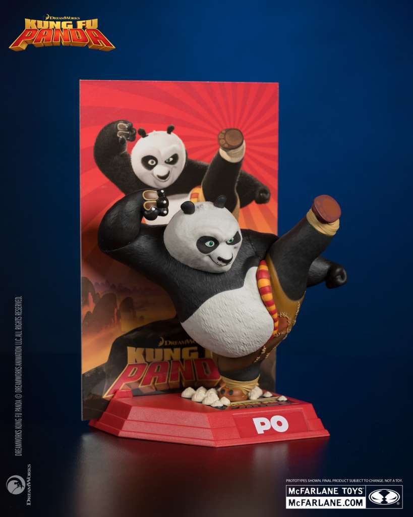 Kung Fu Panda Po Figur - Movie Maniacs Samling mcfarlane toys 2025