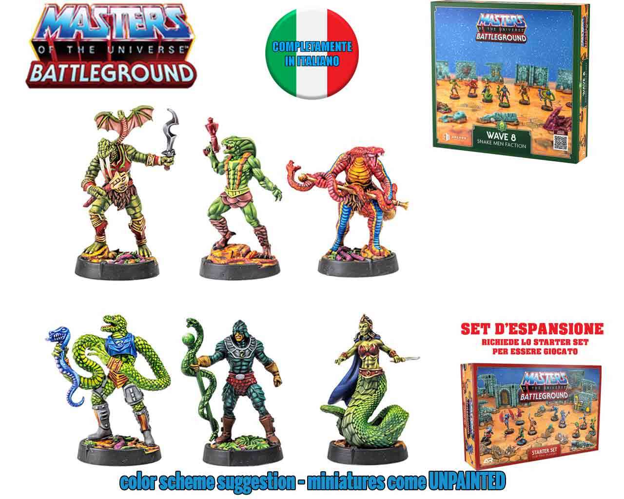 Masters of the Universe Battleground - Wave 8: Snake Men Faction - Versione Italiana archon games