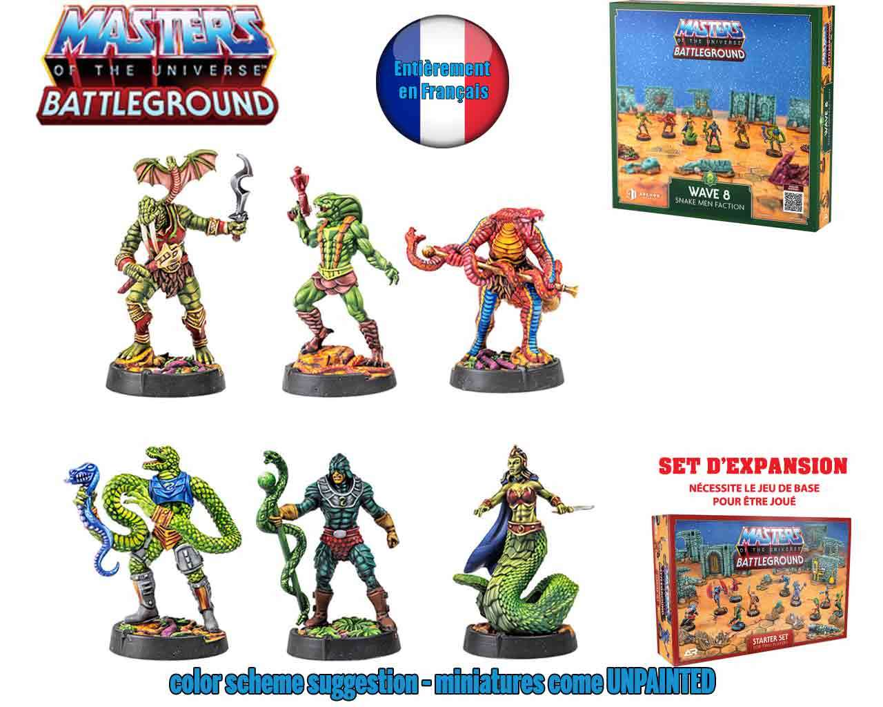 Masters of the Universe Battleground - Wave 8: Snake Men Faction - Fransk Version archon games