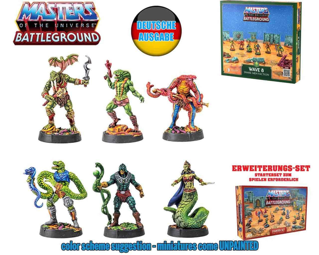 Masters of the Universe Battleground - Wave 8: Snake Men Faction (Deutsche Edition) - Robotto