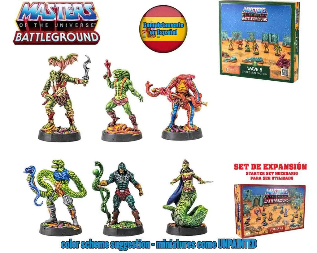 MASTERS OF THE UNIVERSE BATTLEGROUND - WAVE 8: SNAKE MEN FACTION - EDICION ESPANOLA - bild 1