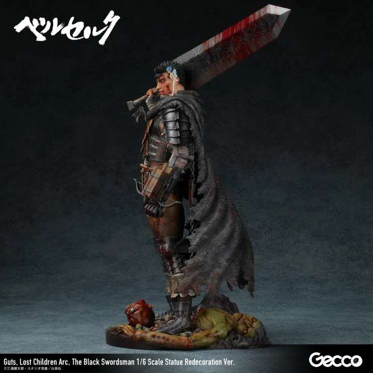 Berserk Guts Black Swordsman Lost Children Arc Redeo 1/6 Skala Staty Robotto