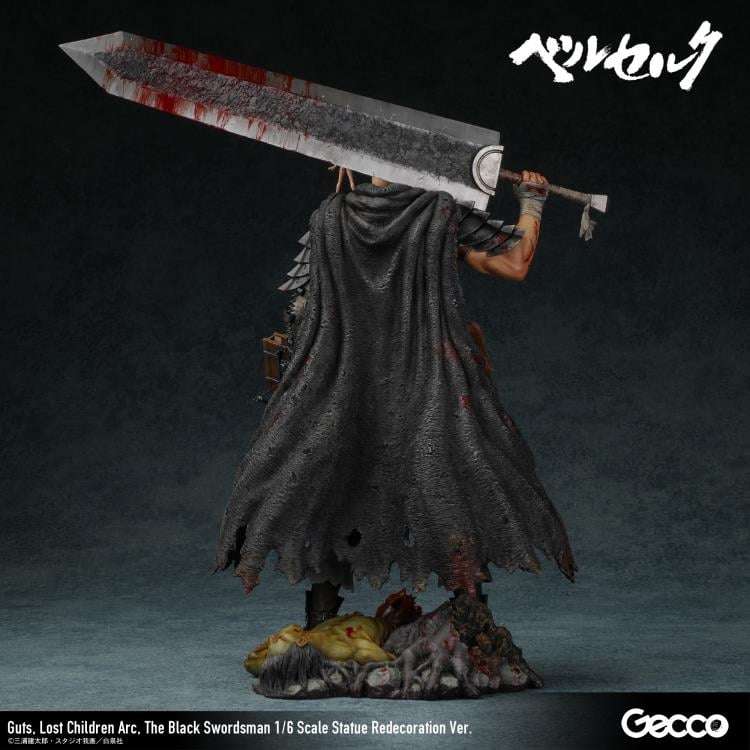 Berserk Guts Black Swordsman Lost Children Arc Redeo 1/6 Skala Staty Robotto