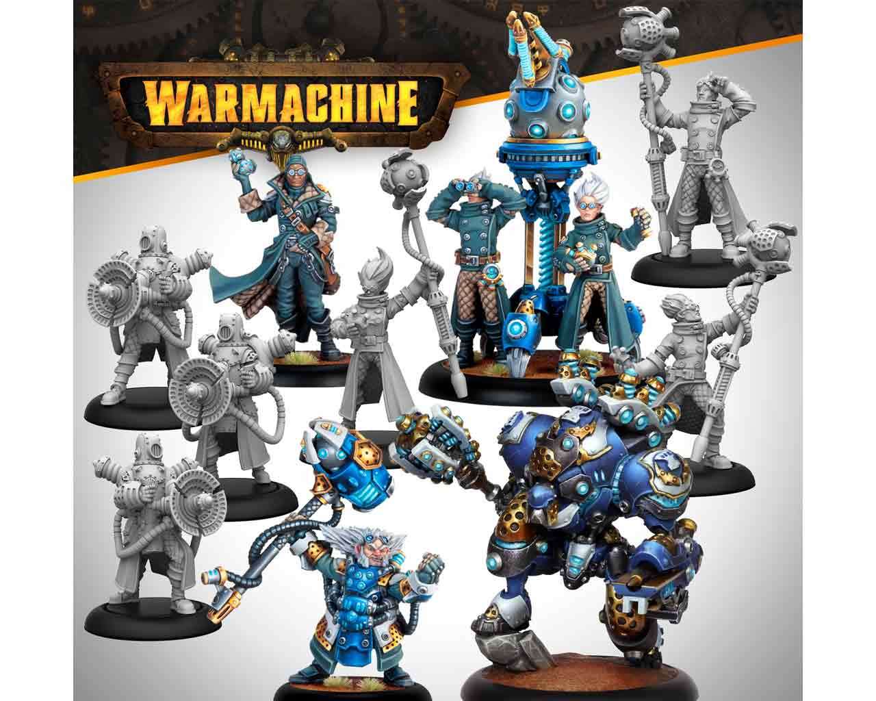 Warmachine Cygnar Storm Forge Command Cadre steamforged games