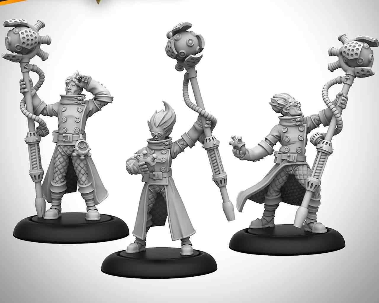 Warmachine Cygnar Storm Forge Command Cadre steamforged games