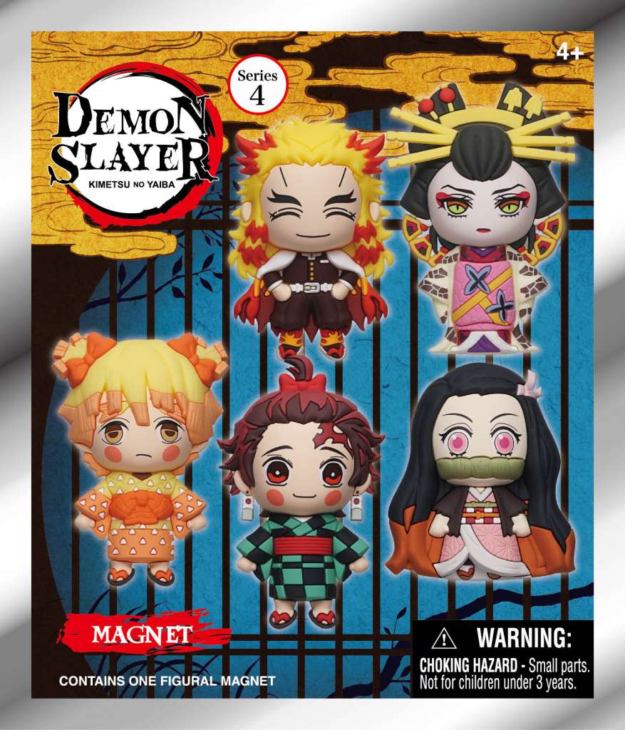 Demon Slayer S.4 Magnet Blind Pack Display (12) monogram