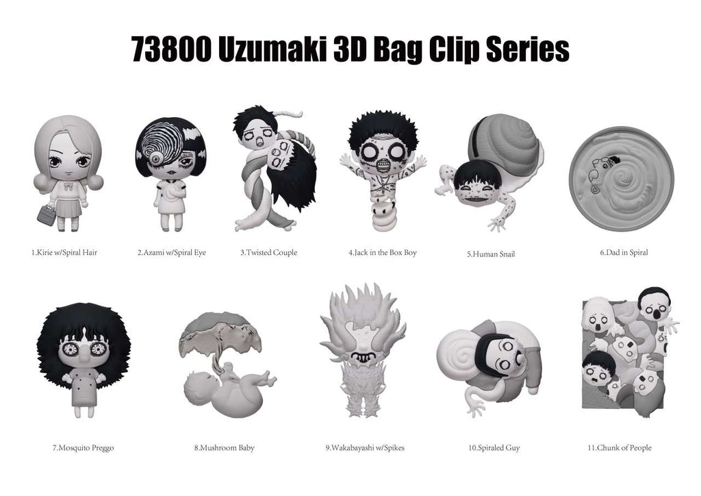 Uzumaki s.2 3D Bag Clip Blind Box Display (24) monogram