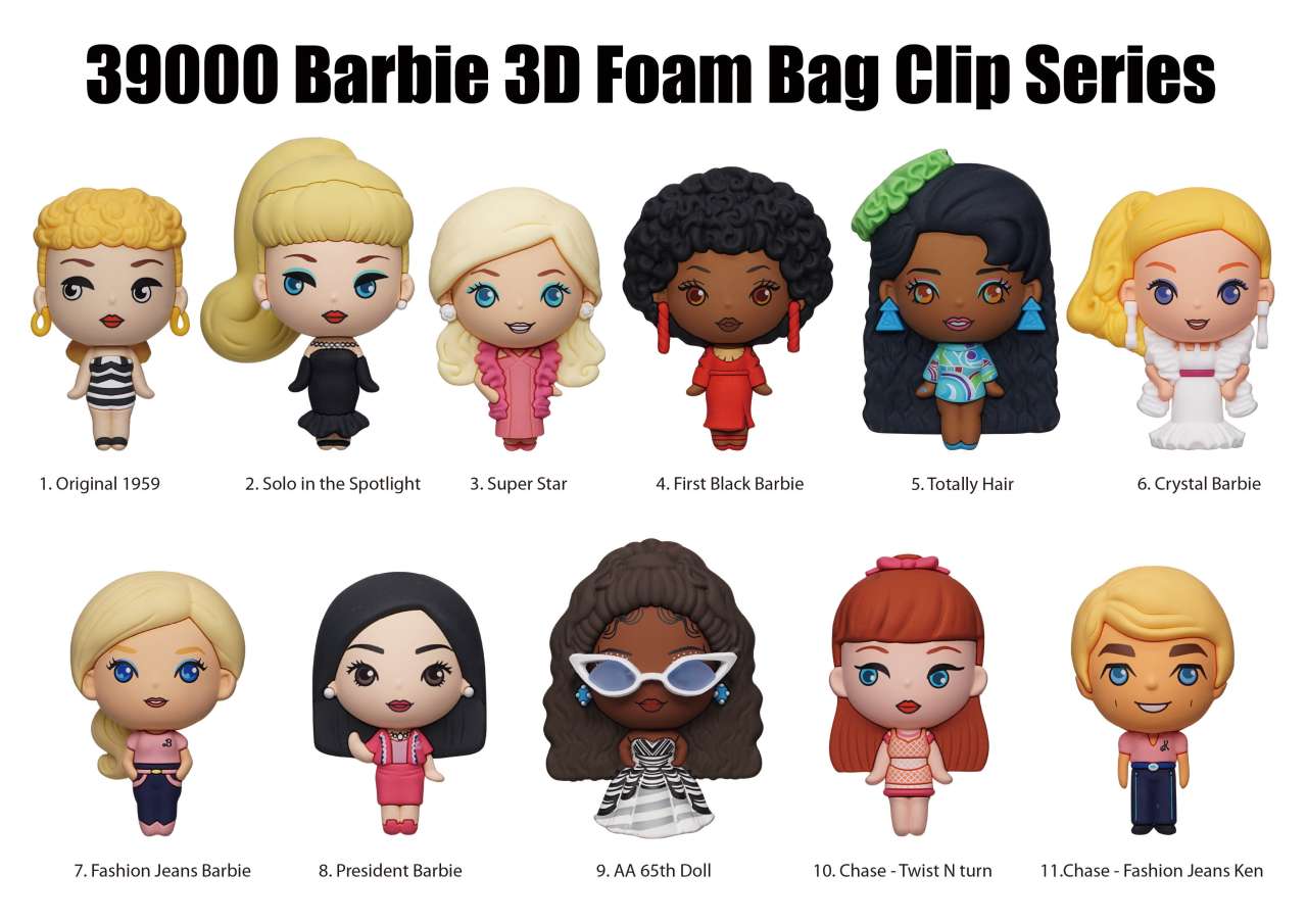 Barbie S.1 3D Bag Clip Blind Box Display (24) monogram
