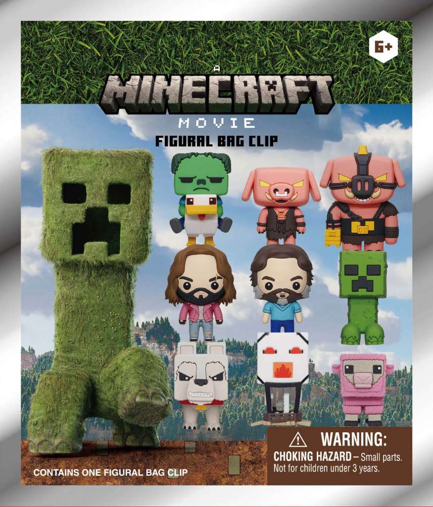 Minecraft Movie S.1 3D Bag Clip Blind Box Display (24) monogram