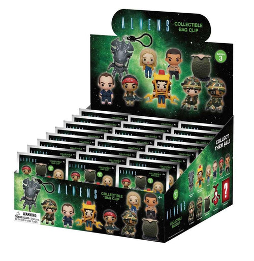 Aliens s.3 3D Bag Clip Blind Box Display (24) - Robotto