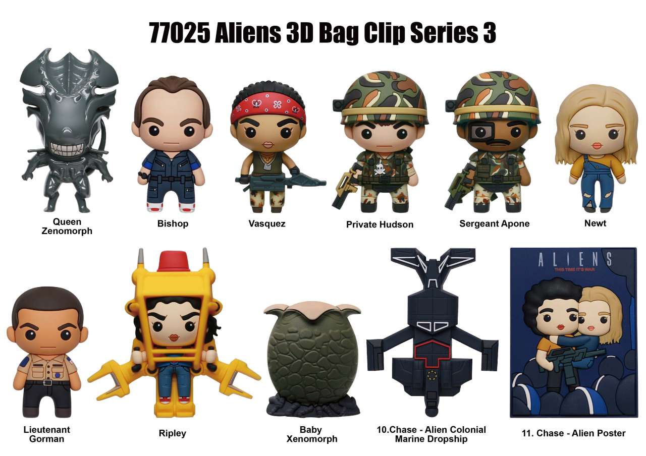 Aliens s.3 3D påseklipp blind box display (24)