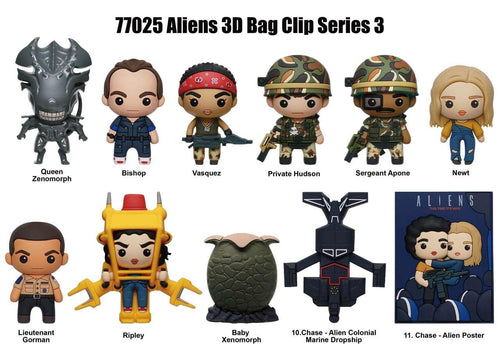 Aliens s.3 3D Bag Clip Blind Box Display (24) - Robotto