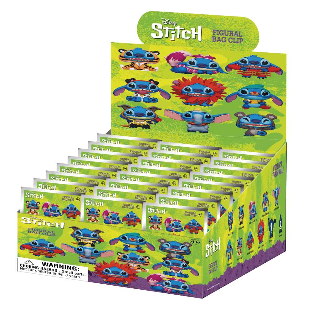 Disney Stitch i Kostym 3D Bag Clip Box Display (24) monogram