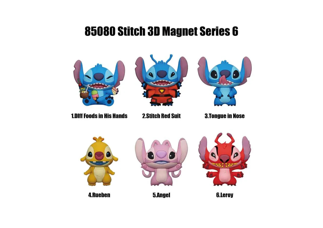 Stitch s.6 Magnets Blind Pack Display (12) - Robotto