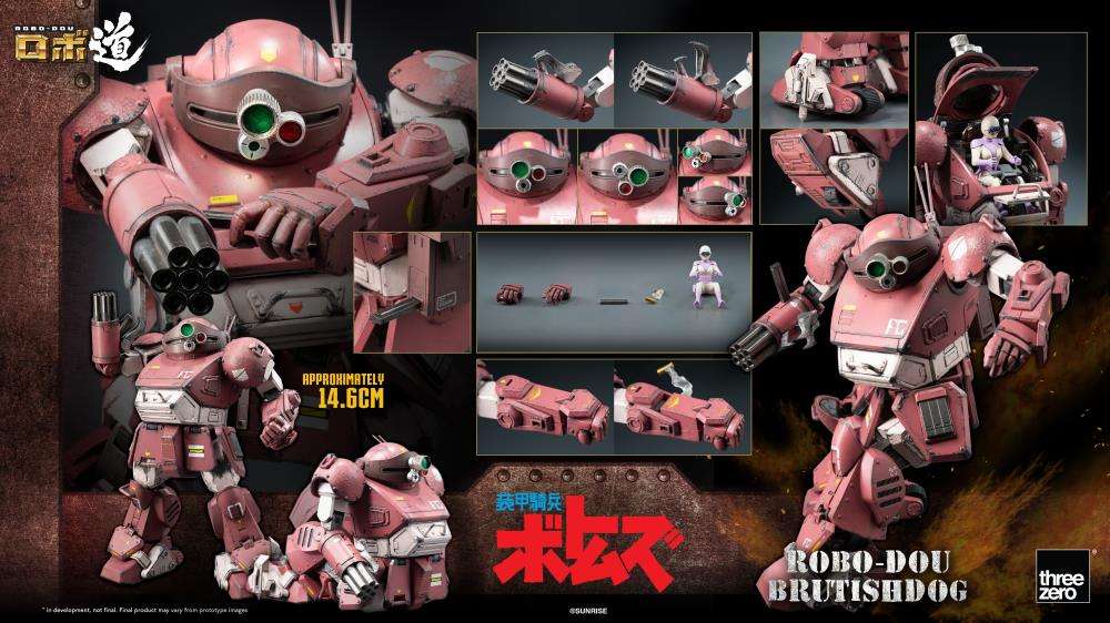 Armored Trooper Votoms Robo-Dou Brutishdog Figur threea toys/threezero