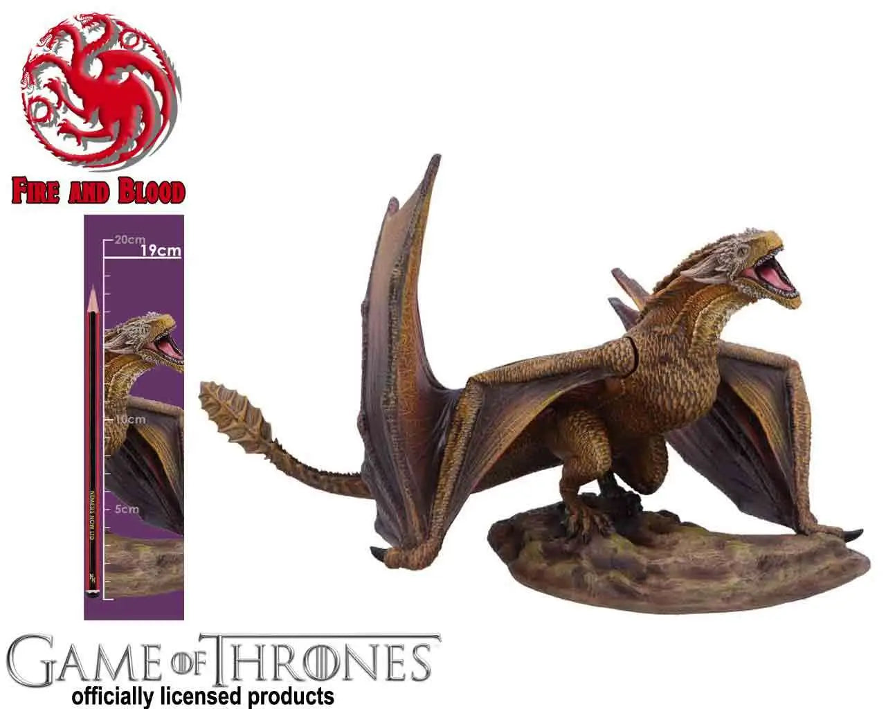 Game Of Thrones - Viserion - Resinfigur i detaljrikt handmålat utförande