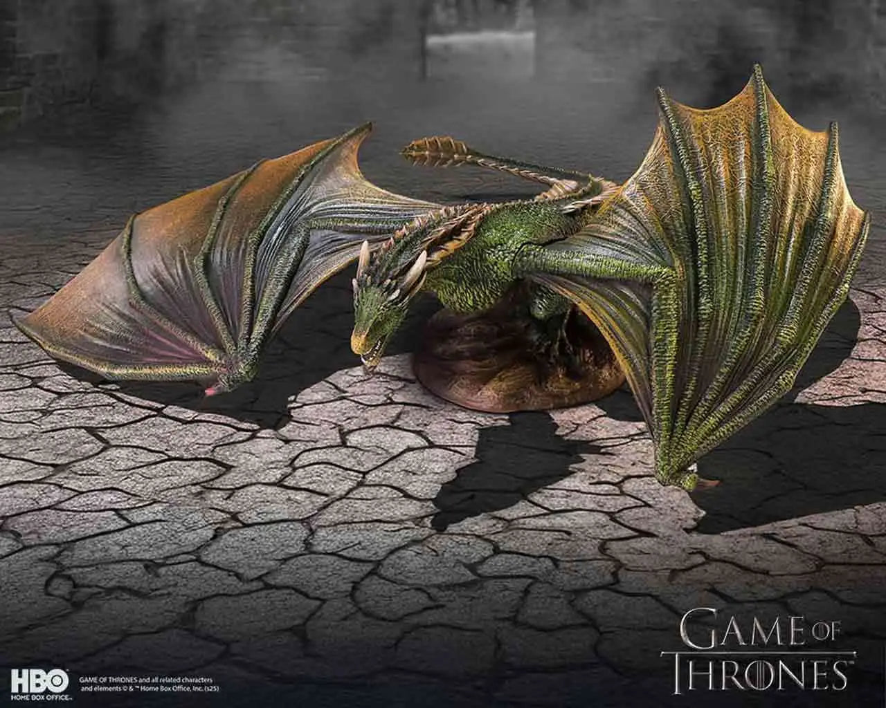 Game Of Thrones - Rhaegal - Skulptur i Resin
