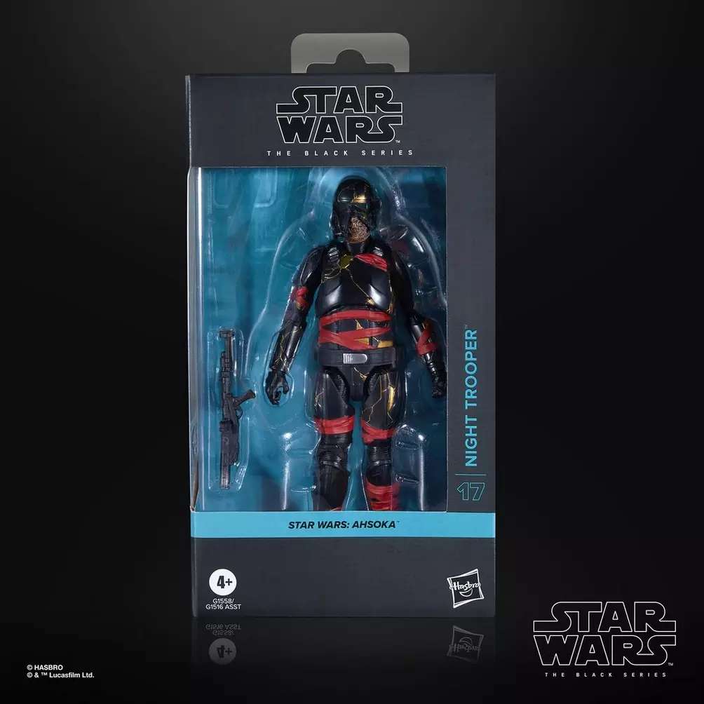 Star Wars The Black Series Ahsoka Night Trooper Action Figur hasbro