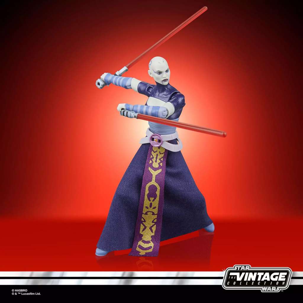 Star Wars Vintage Clone Wars Asajj Ventress Action Figur hasbro