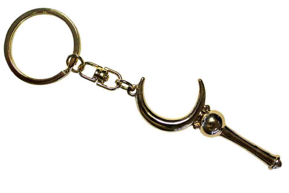 Sailor Moon - 3D Metal Nyckelring med Månstav abystyle studio