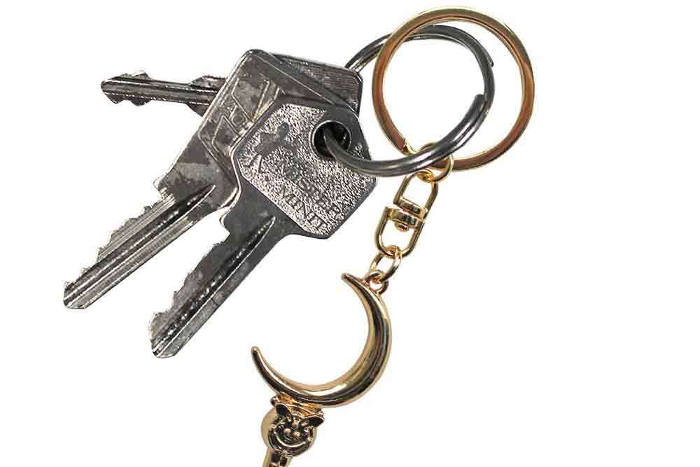 Sailor Moon - 3D Metal Nyckelring med Månstav abystyle studio