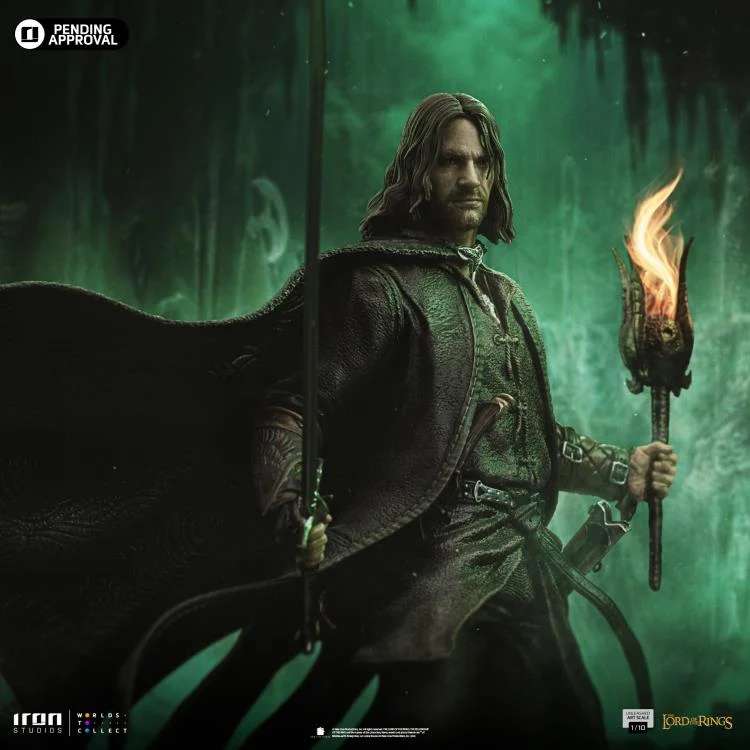 Lord of the Ring Aragorn Unleashed 1/10 Staty iron studios