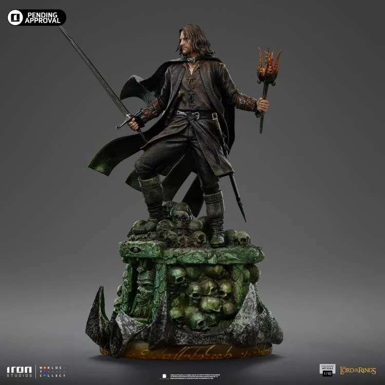 Lord of the Ring Aragorn Unleashed 1/10 Staty iron studios