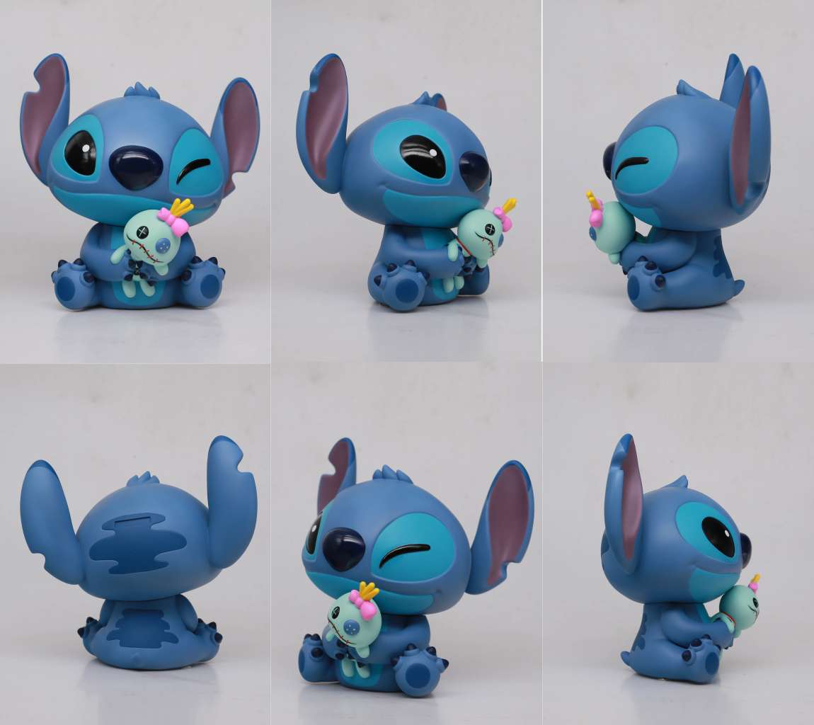 Stitch 18 cm Figural Bank i Box monogram