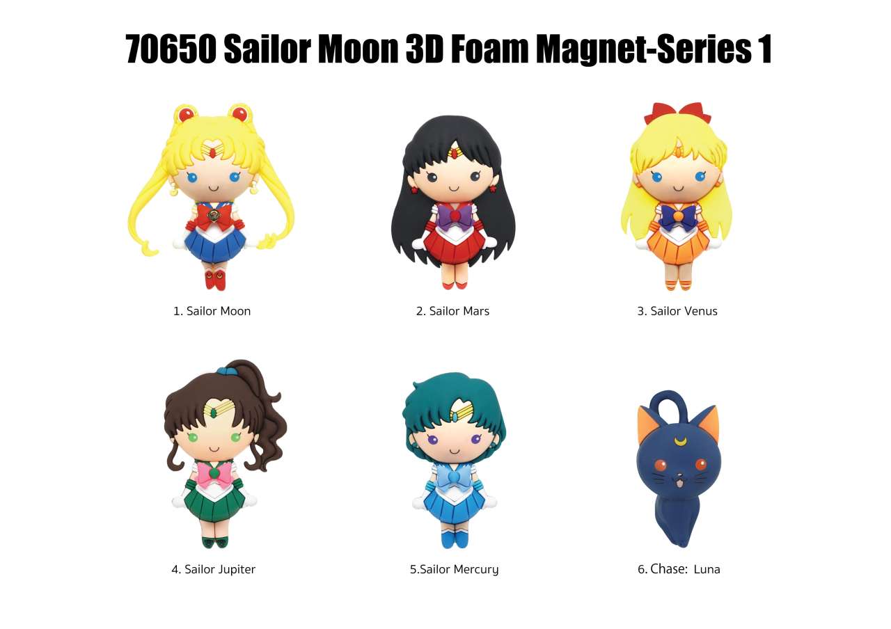 Sailor Moon Magnets Blind Pack Display (12) monogram