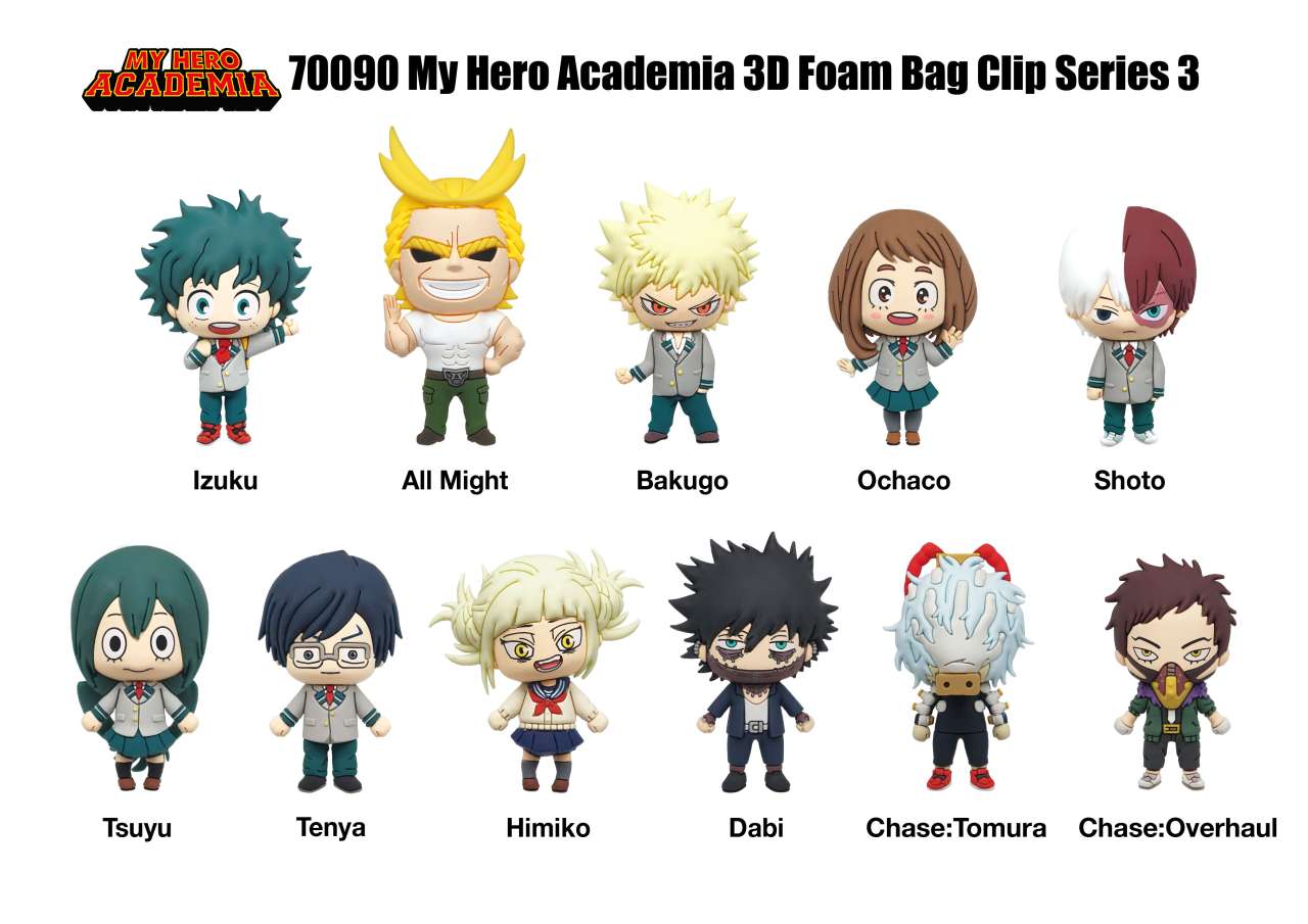 My Hero Academia s.3 väska klipp blind box utställning (24)