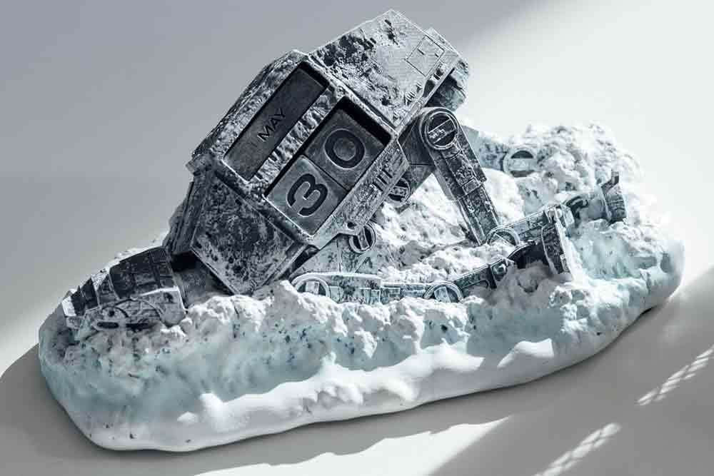 Star Wars AT-AT Walker Förstörd 3D Perpetual Kalender grupo erik